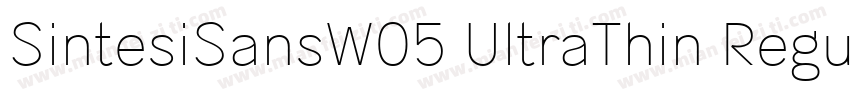 SintesiSansW05 UltraThin Regular字体转换